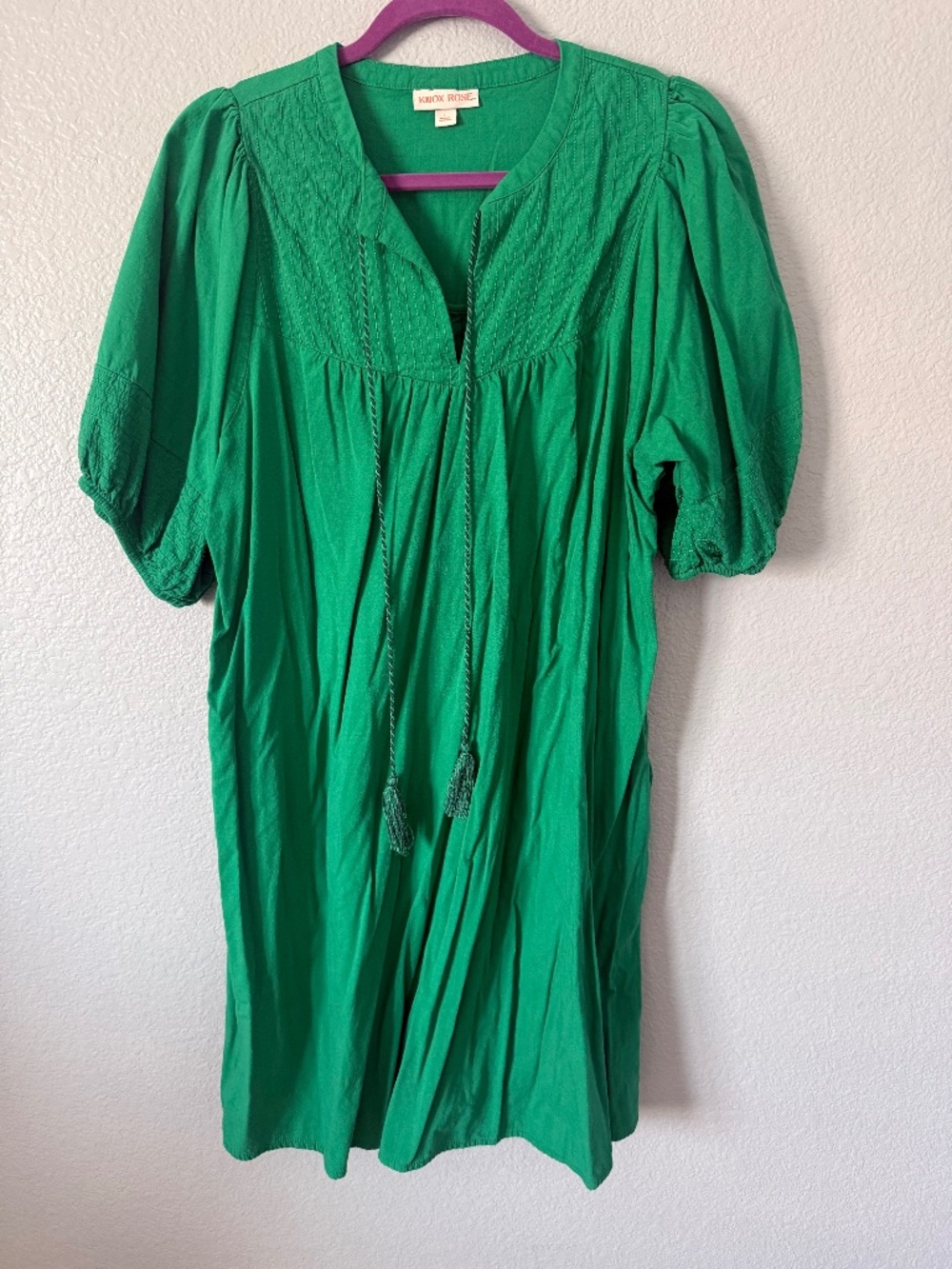 Knox Rose Green Flowy Dress Worn Once L